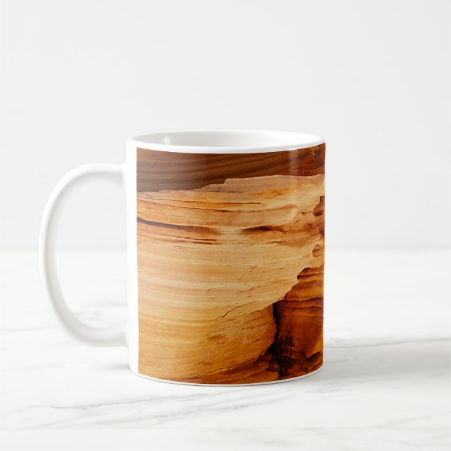 Caneca De Café Formação de rochas castanhas (Esquerda)