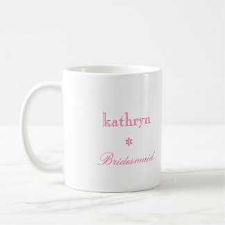 Caneca de café formal da dama de honra do argyle