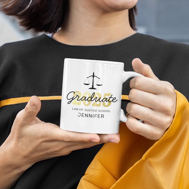Caneca De Café Formando da Faculdade de Direito | Classe de 2023  (Criador carregado)