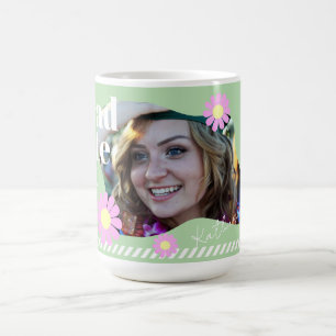 Caneca De Café Formando Daisy Photo Green