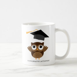 Caneca De Café Formando de Coruja Cheerful | Classe de graduação