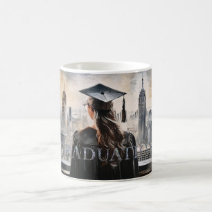 Caneca De Café Formando de Mulher Americana