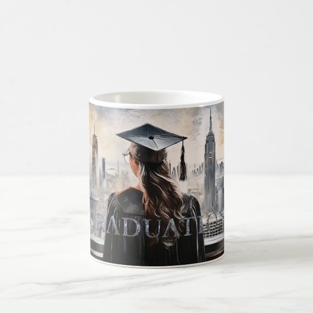 Caneca De Café Formando de Mulher Americana (Centro)