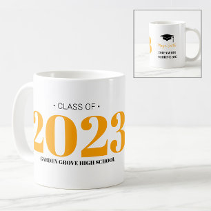 Caneca De Café Formando Moderno Simples 20__ Graduação Café Mug