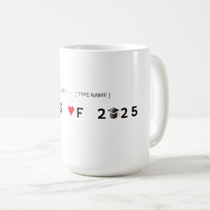 Caneca De Café Formando Orgulhoso 2025 Mug - Personalizado com No