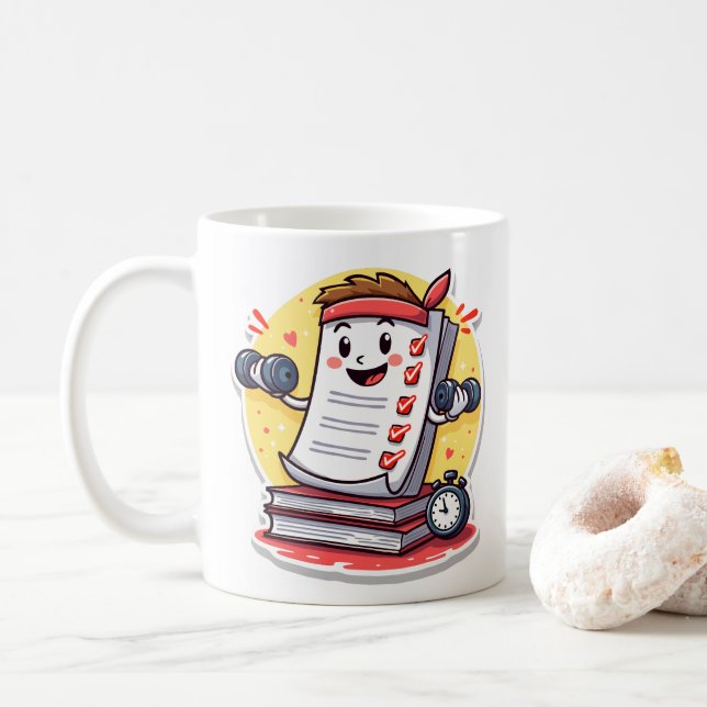 Caneca De Café Formando Papers é o meu presente de Cardio para pr (Com Donut)