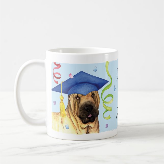 Caneca De Café Formando Shar-Pei Chinês (Esquerda)