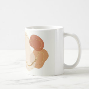 Caneca De Café Formas Abstratas Boho