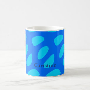 Caneca De Café Formas Abstratas Caprichosas em Forma de Lágrima