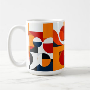 Caneca De Café Formas abstratas coloridas