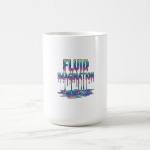 Caneca De Café Formas Abstratas Fluídas da Imaginação