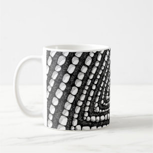 Caneca De Café Formas de Caneta e Tinta Detalhadas de Triângulo A