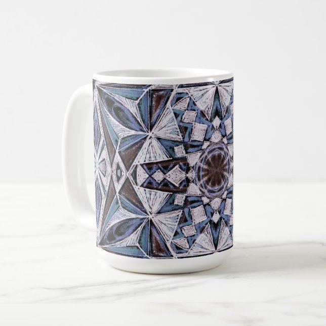 Caneca De Café Formas de Cristal (Frente Esquerda)