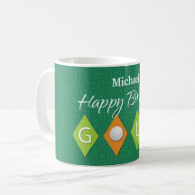 Formas de Diamante Verde de Golfe Aniversário