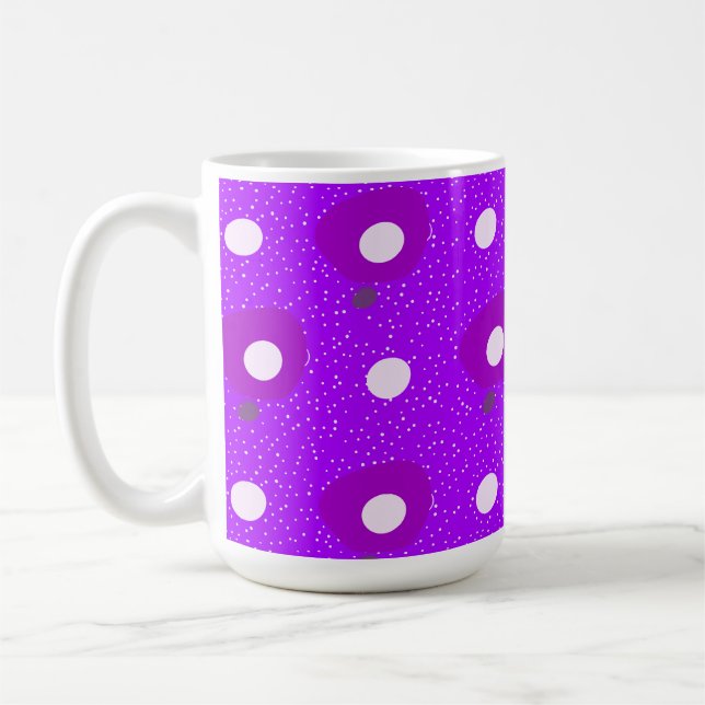 Caneca De Café formas de mod_púrpura (Esquerda)