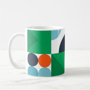 Caneca De Café formas e formas simples abstrato