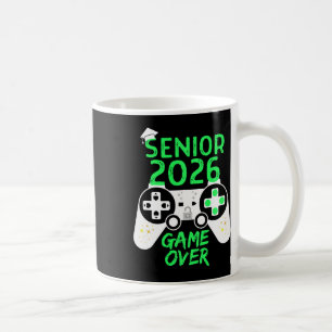 Caneca De Café Formatura 2026 Senior Video Game Over School Gamer