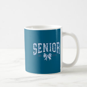 Caneca De Café Formatura com laço floral em estilo chinoiserie sê