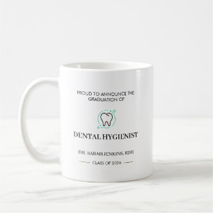 Caneca De Café Formatura da turma de 2026 em Higiene Dental RDH