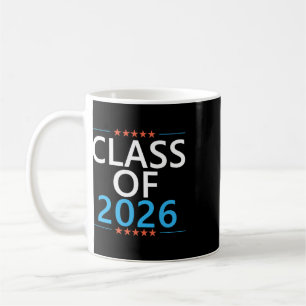 Caneca De Café Formatura da Turma de 2026 Graduado Patriótico 26