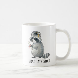 Caneca De Café Formatura de Guaxinim Personalizada