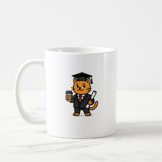 Caneca De Café Formatura em Administração de Empresas Gato Engraç