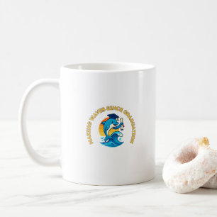 Caneca De Café Formatura em Ciências Marinhas Golfinho Engraçado