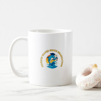 Caneca De Café Formatura em Ciências Marinhas Golfinho Engraçado