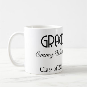 Caneca De Café formatura letra negrito nome graduação turma de 20