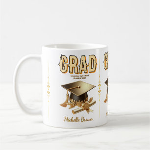 Caneca De Café Formatura personalizada moderna e ousada para grad