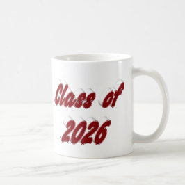 Caneca De Café Formatura tipografia grená da turma de 2026