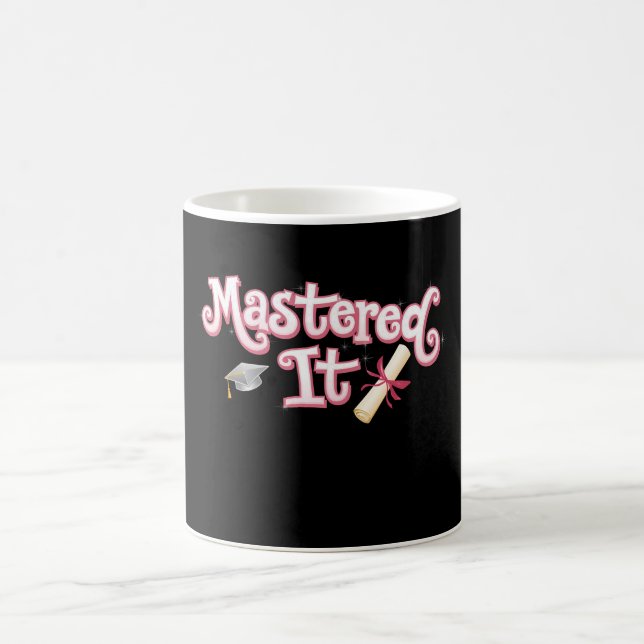 Caneca De Café Formou-se Graduação Mestrado Graduado (Centro)
