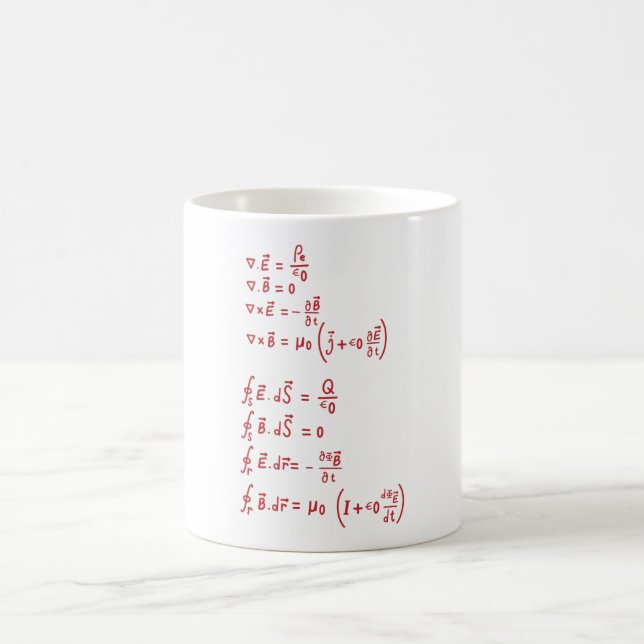 Caneca De Café Fórmula de Física (Centro)