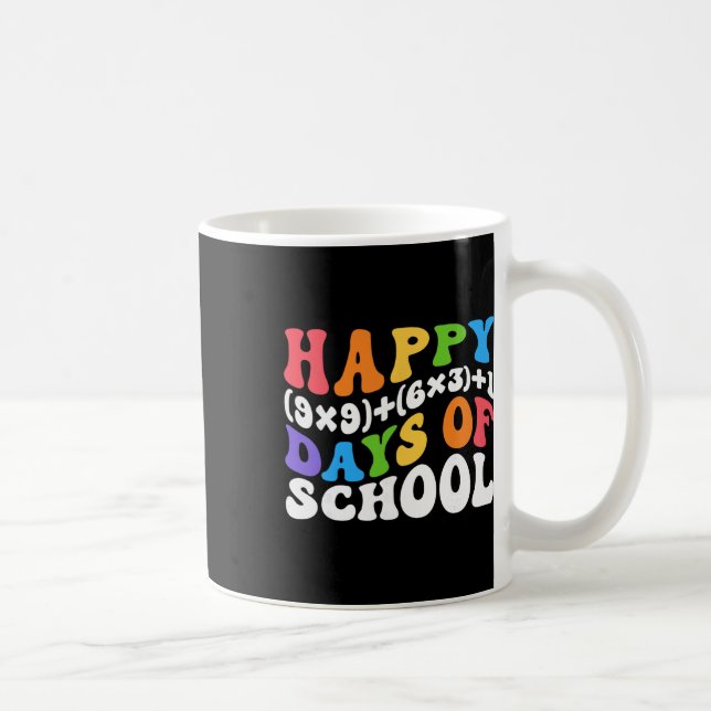 Caneca De Café Fórmula Matemática 100 Dias De Escola Professor De (Direita)