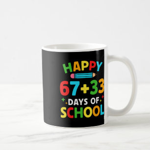 Caneca De Café Fórmula Matemática 100 Dias De Escola Professor De