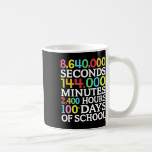 Caneca De Café Fórmula Matemática 100 Dias De Escola Professor De
