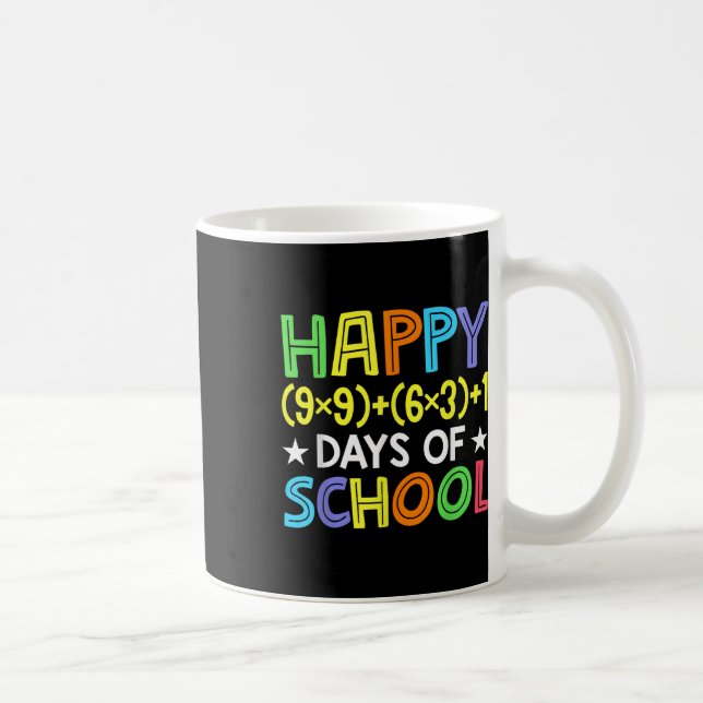 Caneca De Café Fórmula Matemática 100 Dias De Professora Engraçad (Direita)