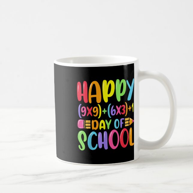 Caneca De Café Fórmula Matemática Feliz 100 Dias De Professora De (Direita)
