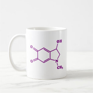 Caneca De Café Fórmula Química Molecular Adrenocromática