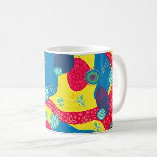 Caneca De Café Formulários criativos e formas de arte Abstrato or