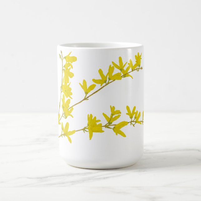 Caneca De Café Forsythia do primavera (Centro)