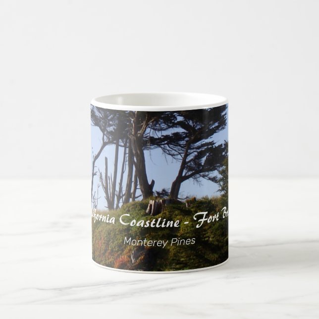 Caneca De Café Fort Bragg California Costline Monterey Pines (Centro)