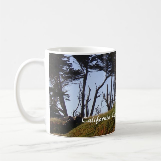 Caneca De Café Fort Bragg California Montery Pines (Esquerda)