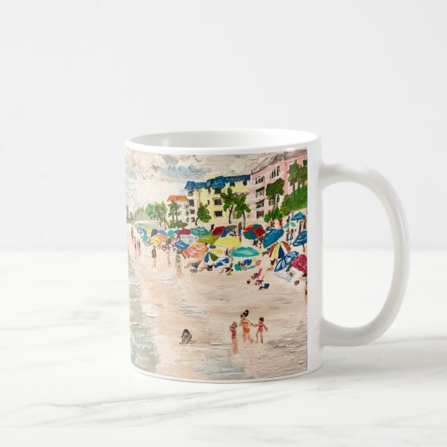 Caneca De Café "Fort Myer's Beach" pintando Mug (Direita)