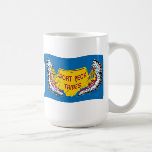 Caneca De Café Fort Peck Assiniboine Flag Mug