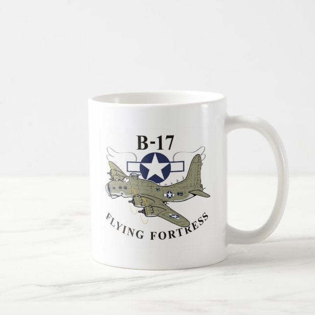 Caneca De Café Fortaleza voadora B-17 (Direita)