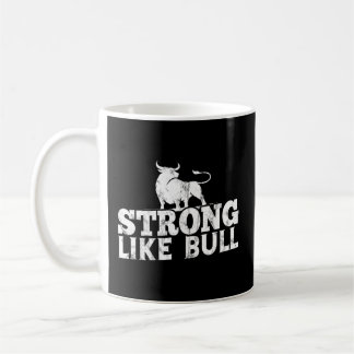 Caneca De Café Forte Como Um Bodybuilding Touro