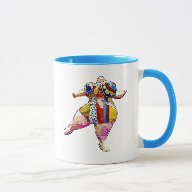 Caneca de café forte da senhora Dança de Lipoedema (Direita)