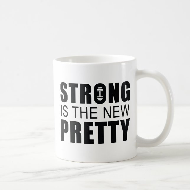 Caneca De Café Forte É O Novo Bonito (Direita)