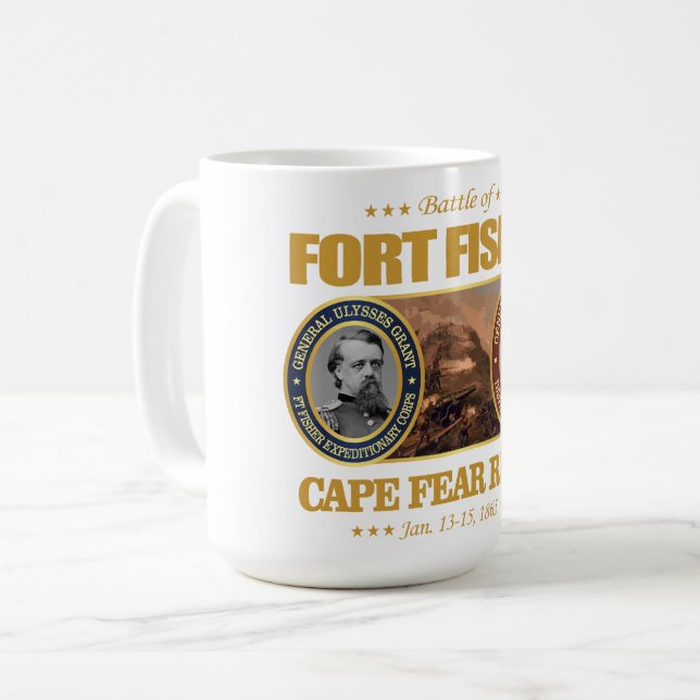 Caneca De Café Forte Fisher (FH2) (Frente Esquerda)